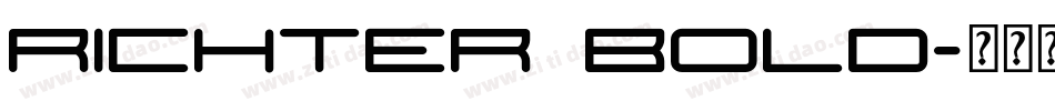 Richter Bold字体转换